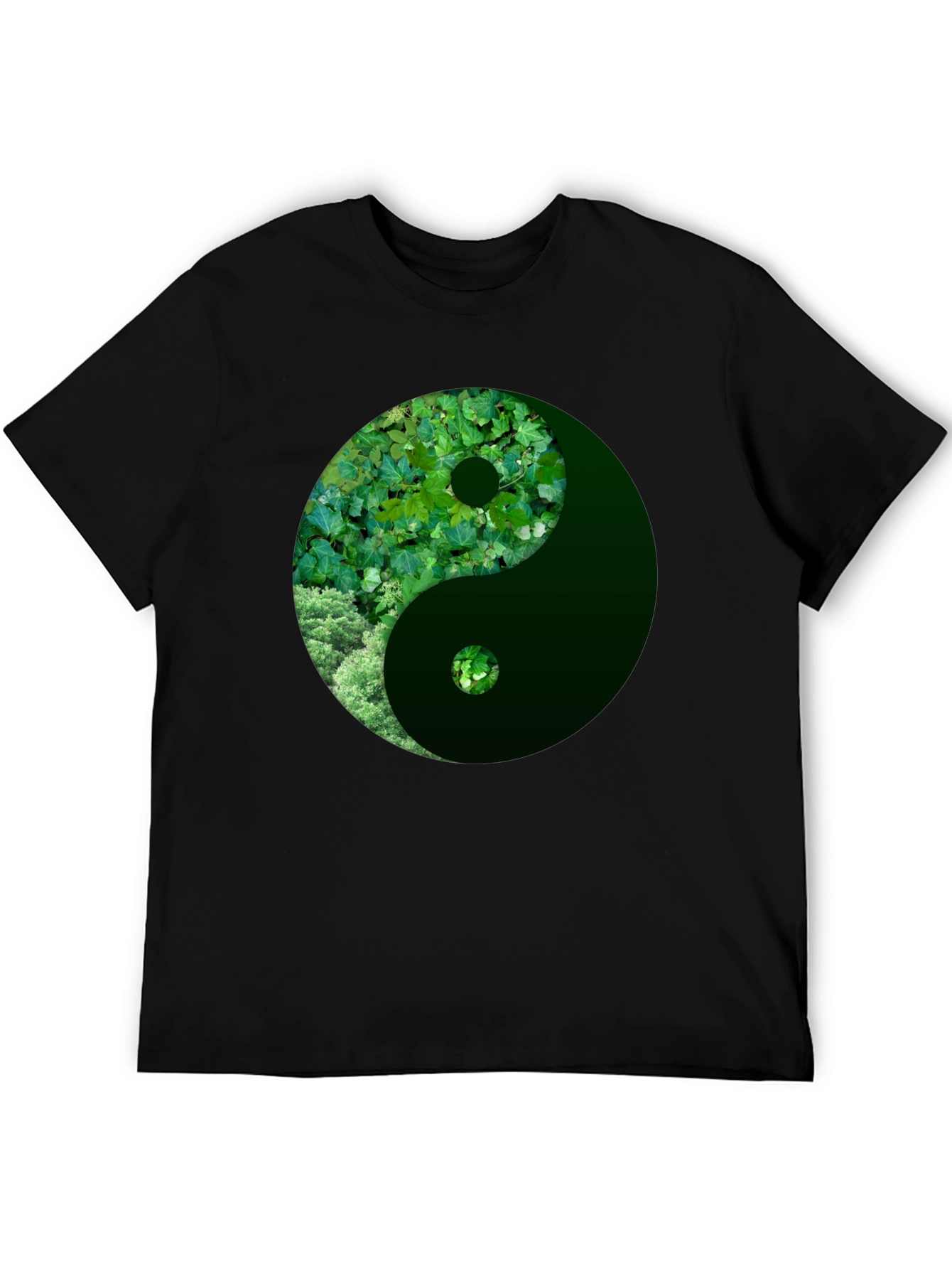 Nature Yin Yang Graphic Tee - Casual Style