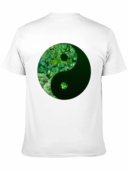 Nature Yin Yang Graphic Tee - Casual Style