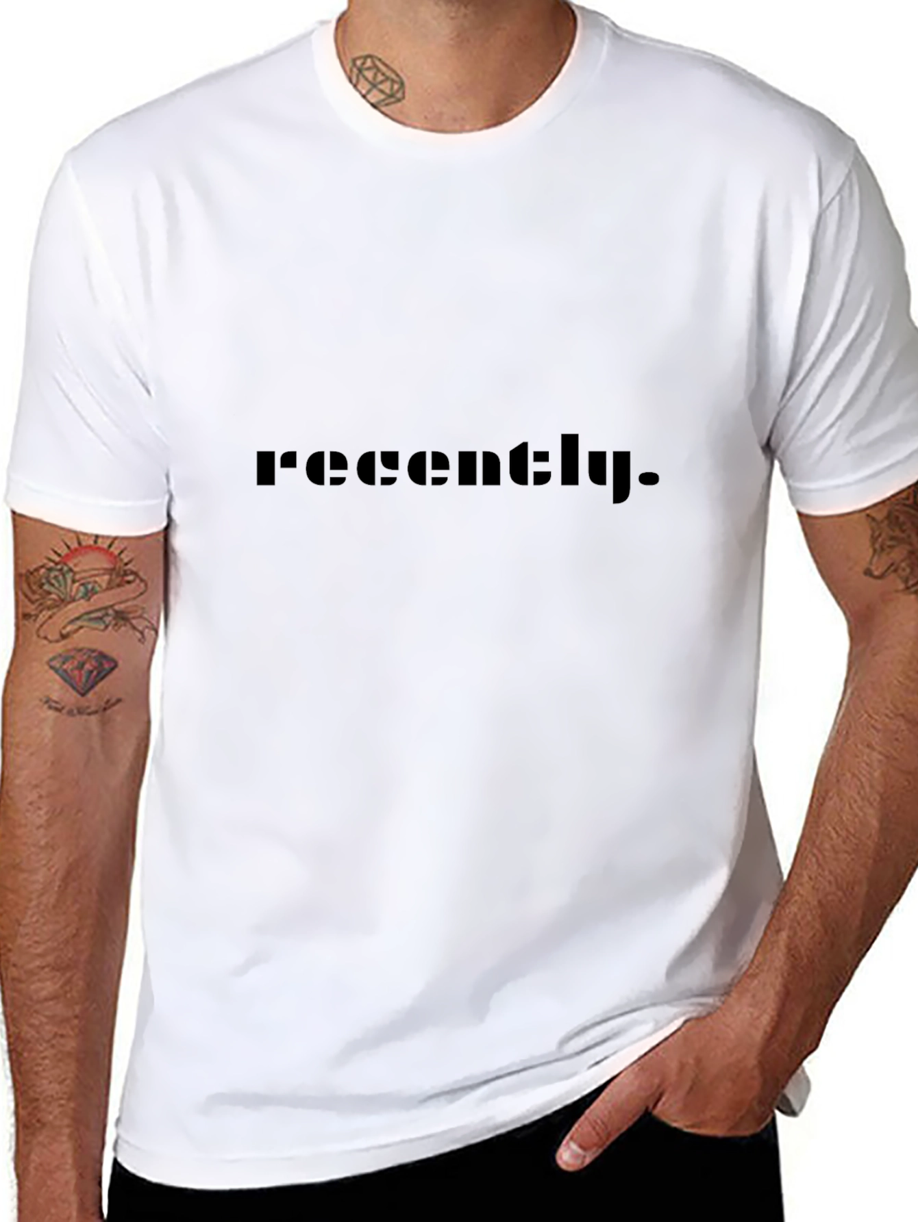 Recently Black T-Shirt