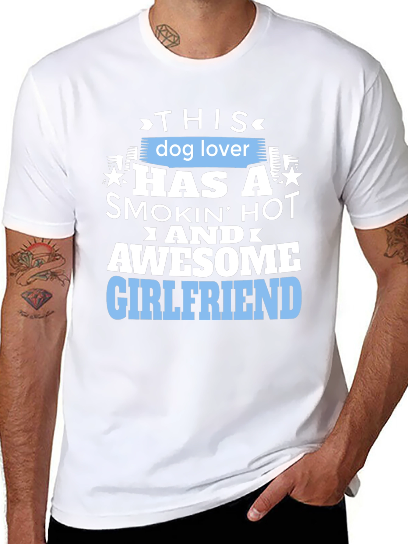 Dog Lover Awesome Girlfriend Graphic Tee