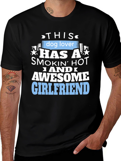 Dog Lover Awesome Girlfriend Graphic Tee