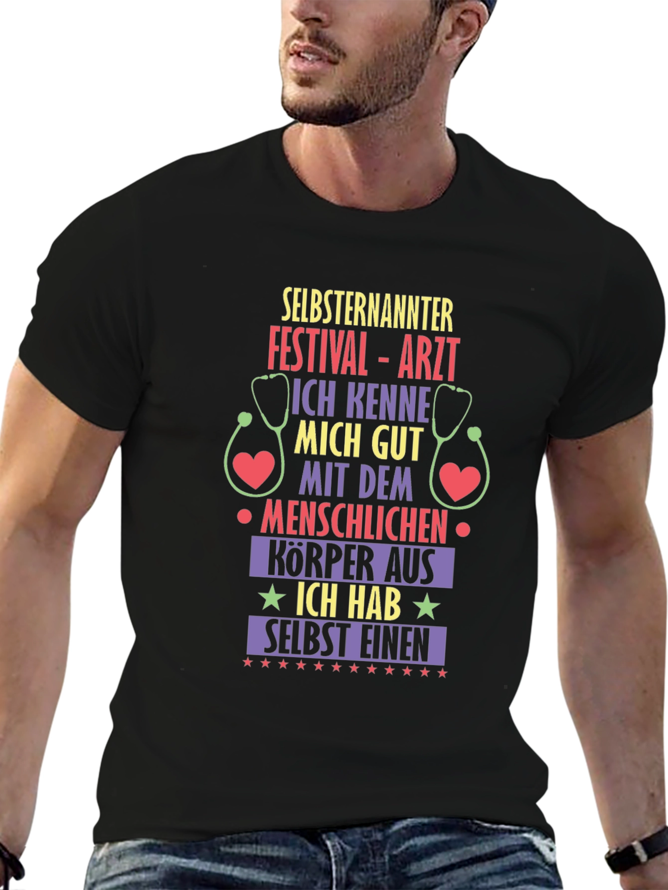 Self-Proclaimed Festival Doctor Black T-Shirt