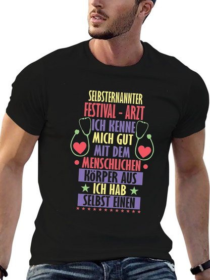 Self-Proclaimed Festival Doctor Black T-Shirt