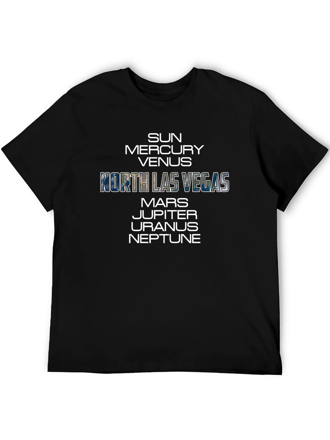 North Las Vegas Planets Graphic T-Shirt