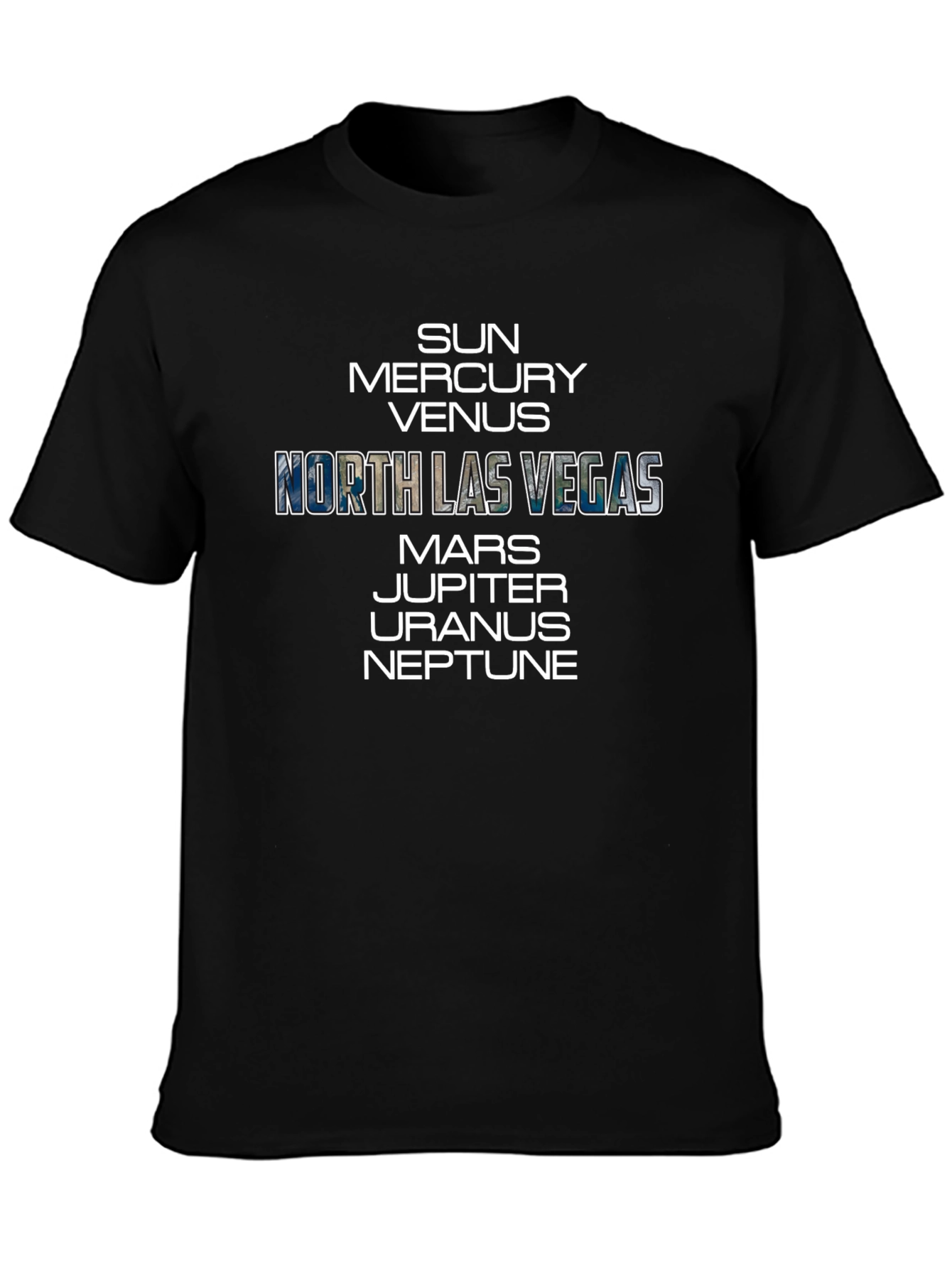 North Las Vegas Planets Graphic T-Shirt