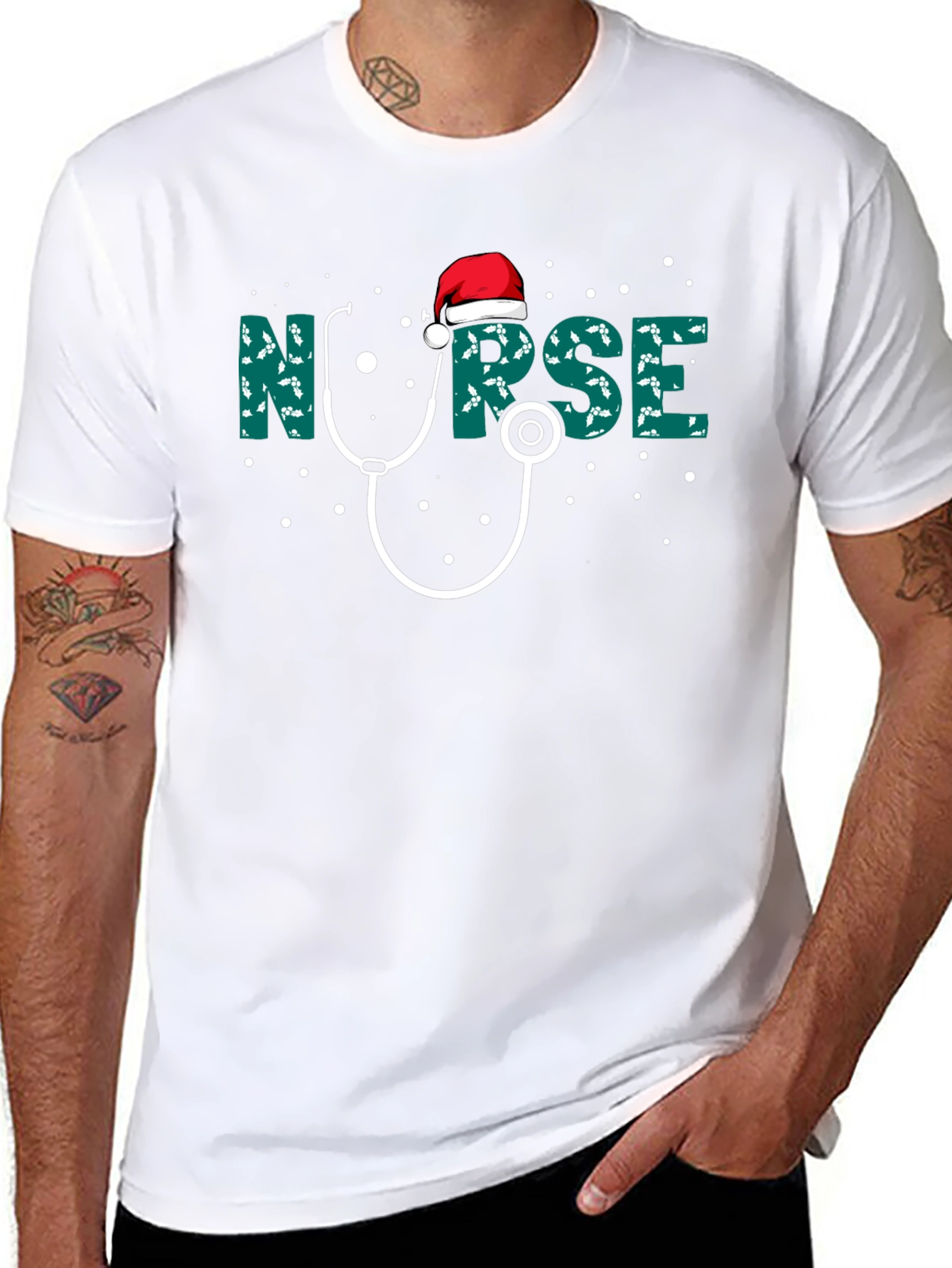 Nurse Christmas T-Shirt Holiday