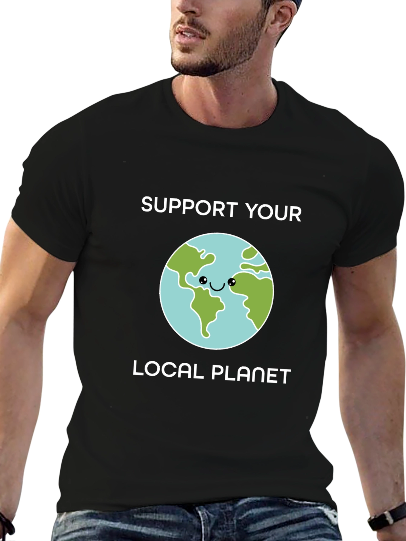 Support Your Local Planet Graphic T-Shirt