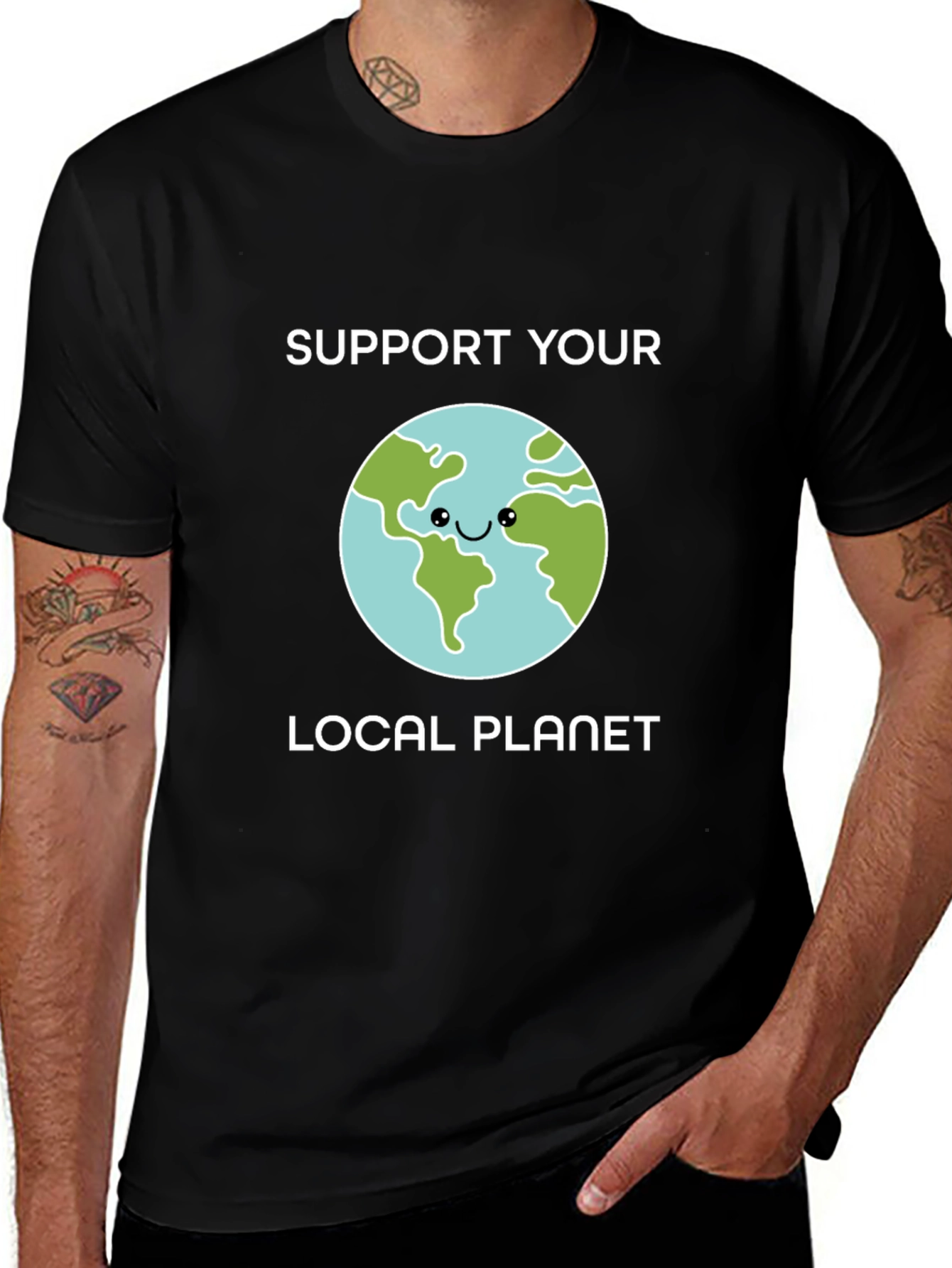 Support Your Local Planet Graphic T-Shirt