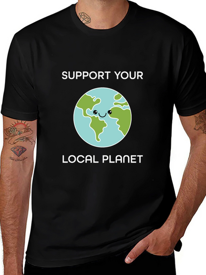 Support Your Local Planet Graphic T-Shirt