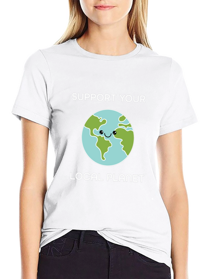 Support Your Local Planet Graphic T-Shirt