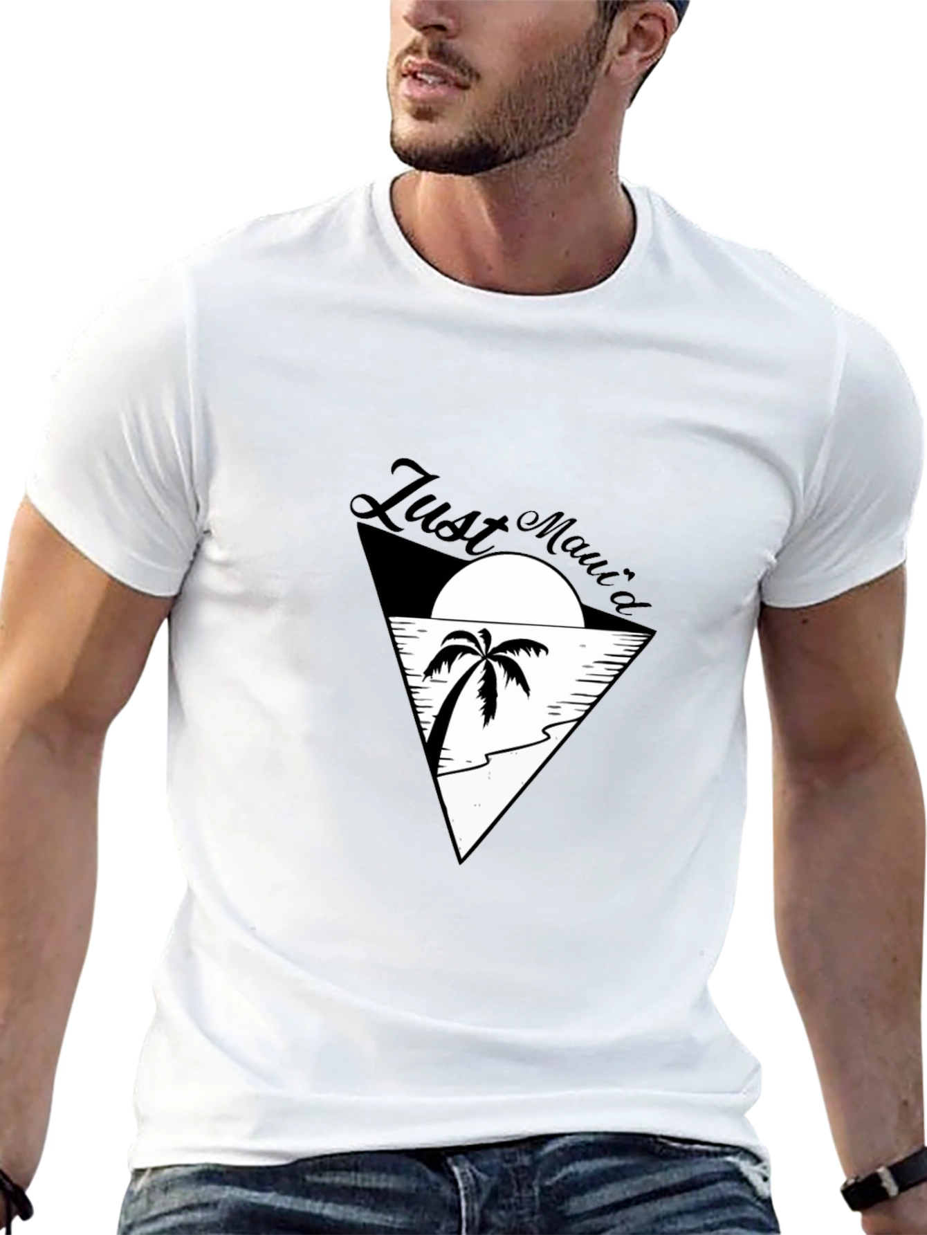 Just Mauid T-Shirt - Island Vibes Black Tee