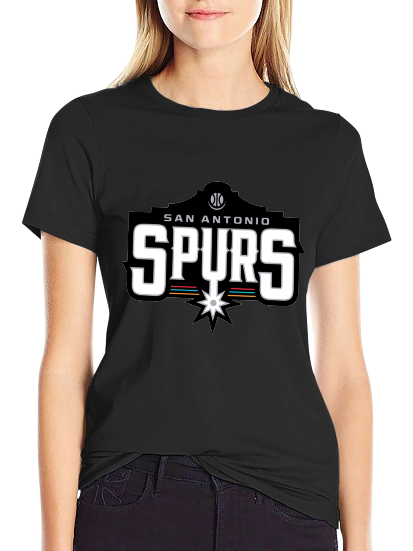 San Antonio Spurs Black T-Shirt - Fan Apparel