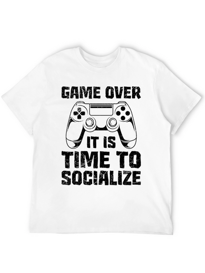 Game Over Socialize T-Shirt - Gamer Apparel