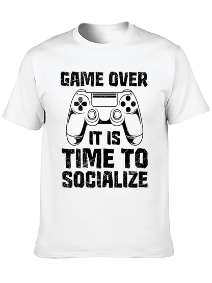 Game Over Socialize T-Shirt - Gamer Apparel