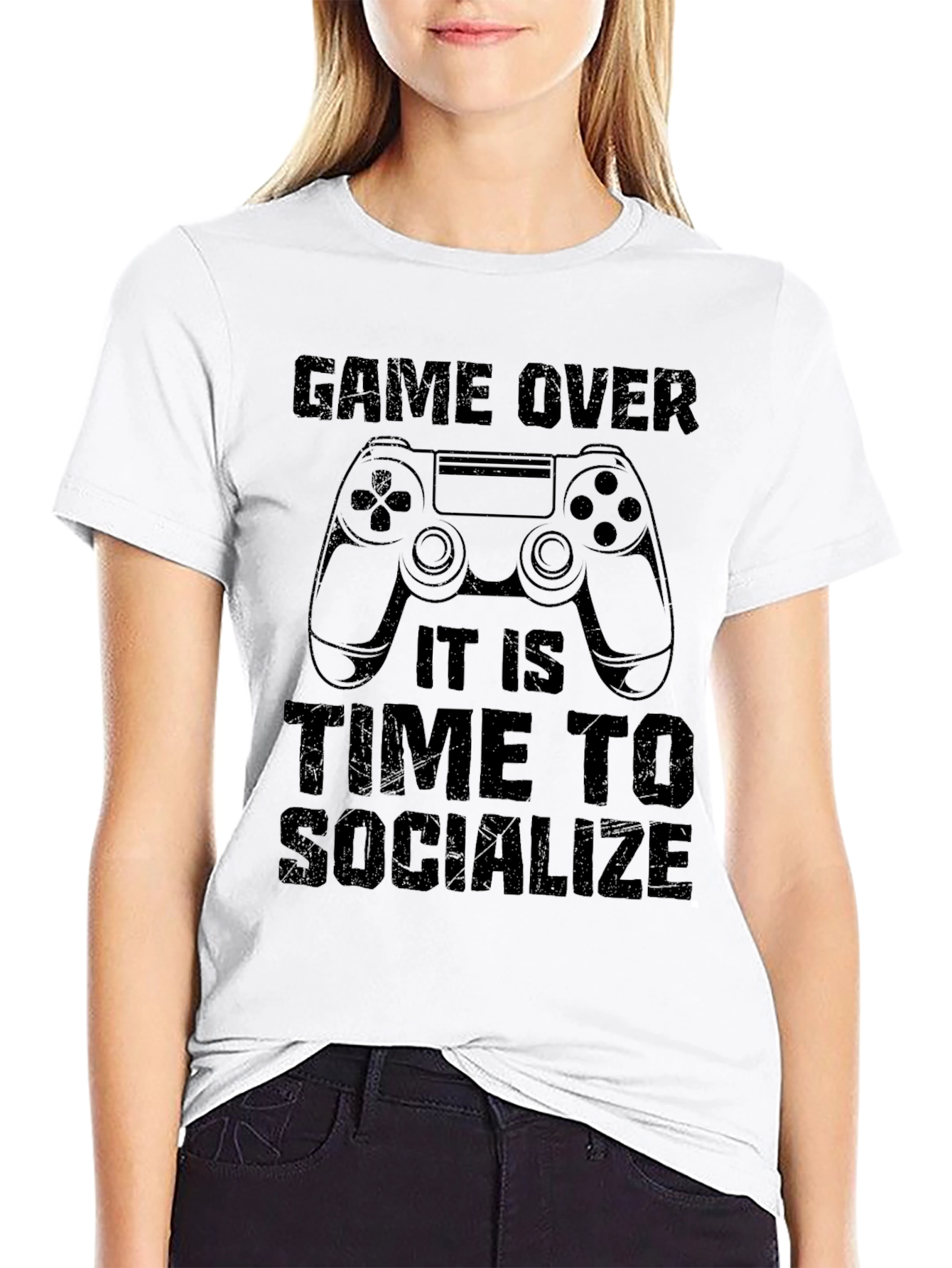 Game Over Socialize T-Shirt - Gamer Apparel