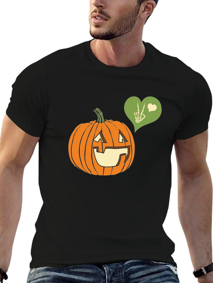 Halloween Pumpkin Peace Sign T-Shirt