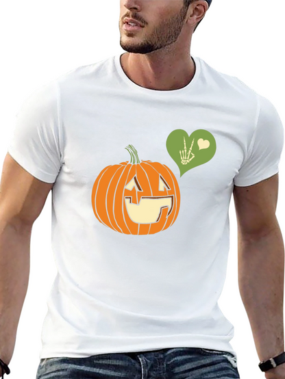 Halloween Pumpkin Peace Sign T-Shirt