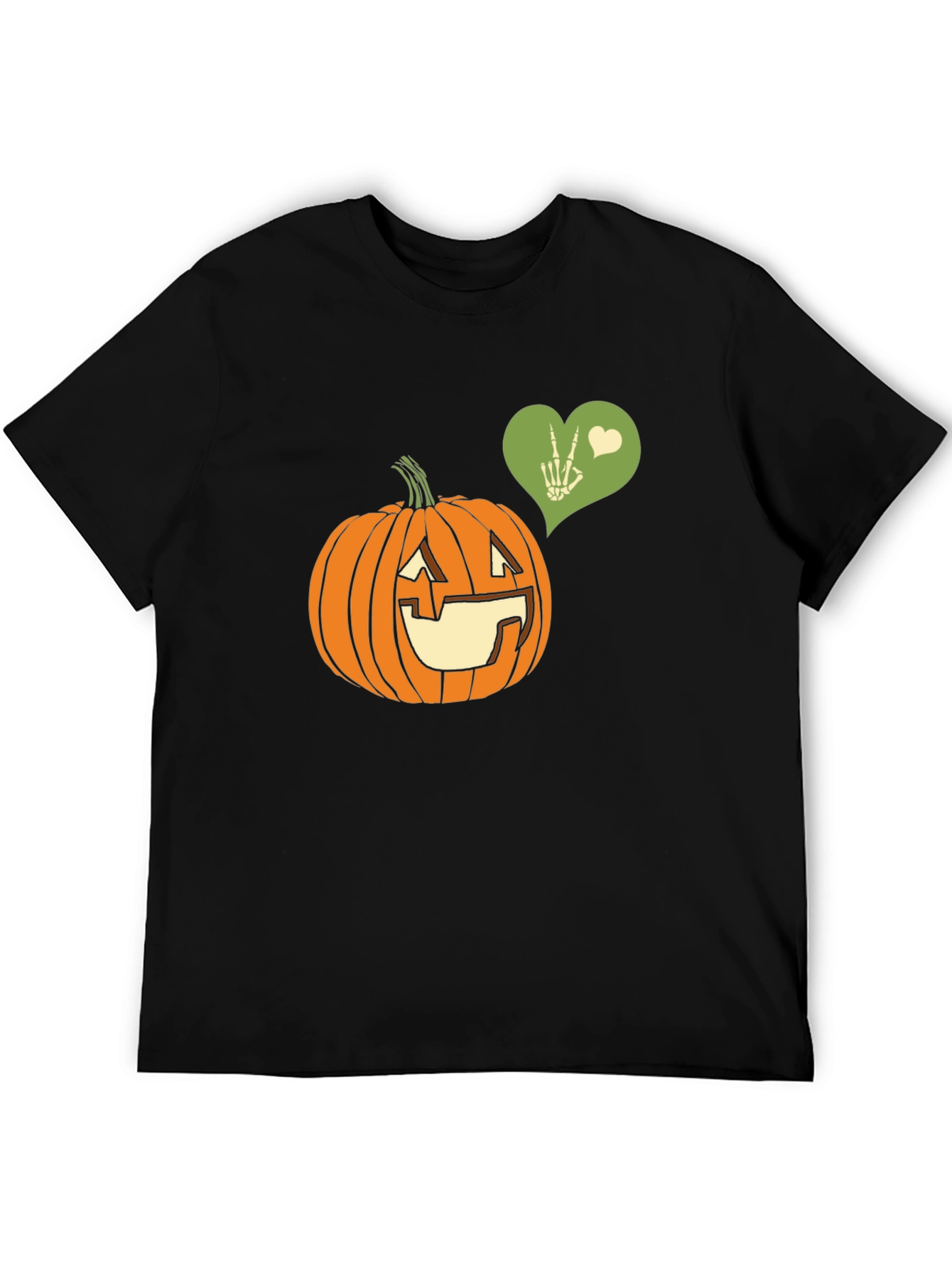 Halloween Pumpkin Peace Sign T-Shirt
