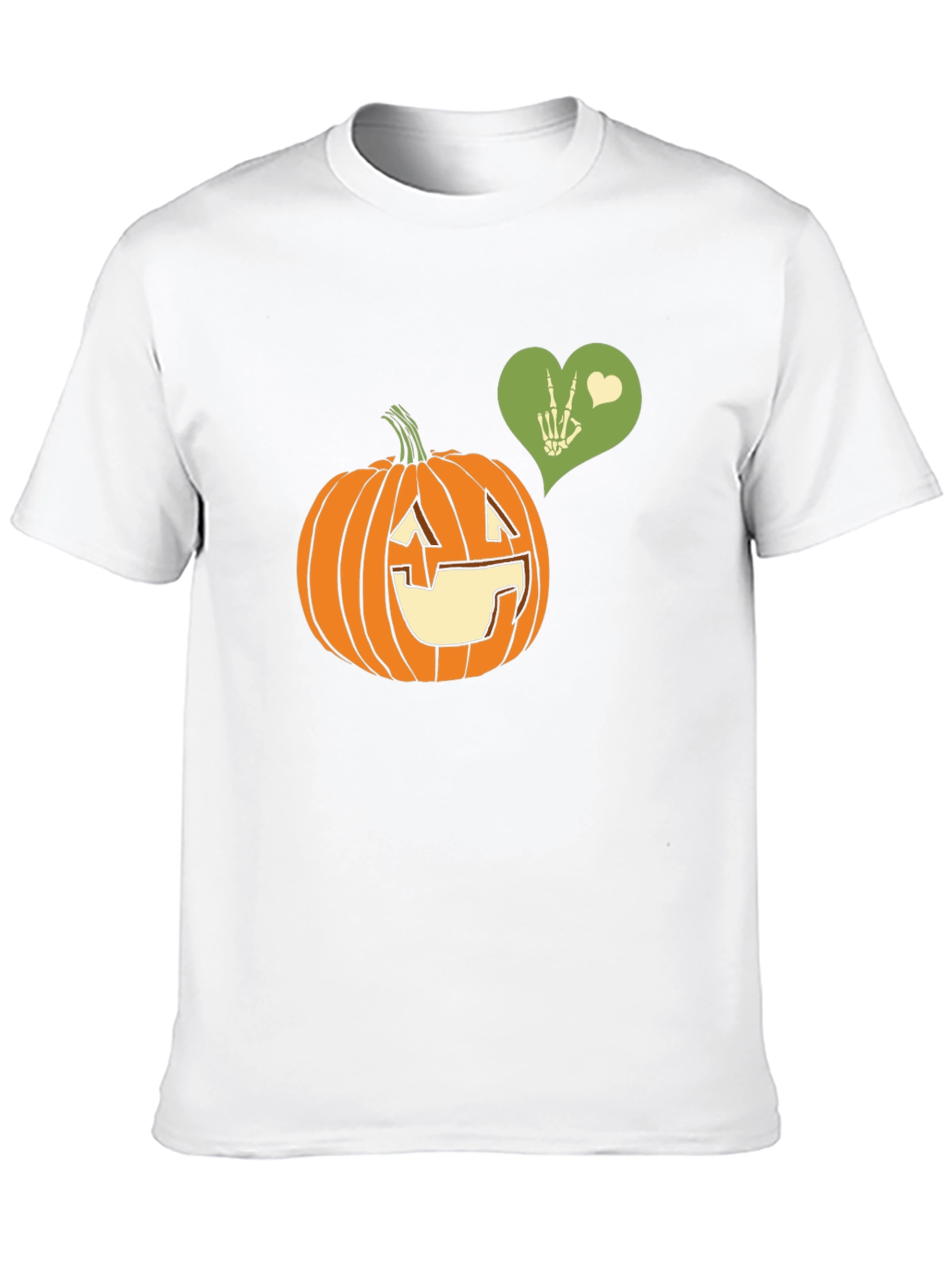 Halloween Pumpkin Peace Sign T-Shirt