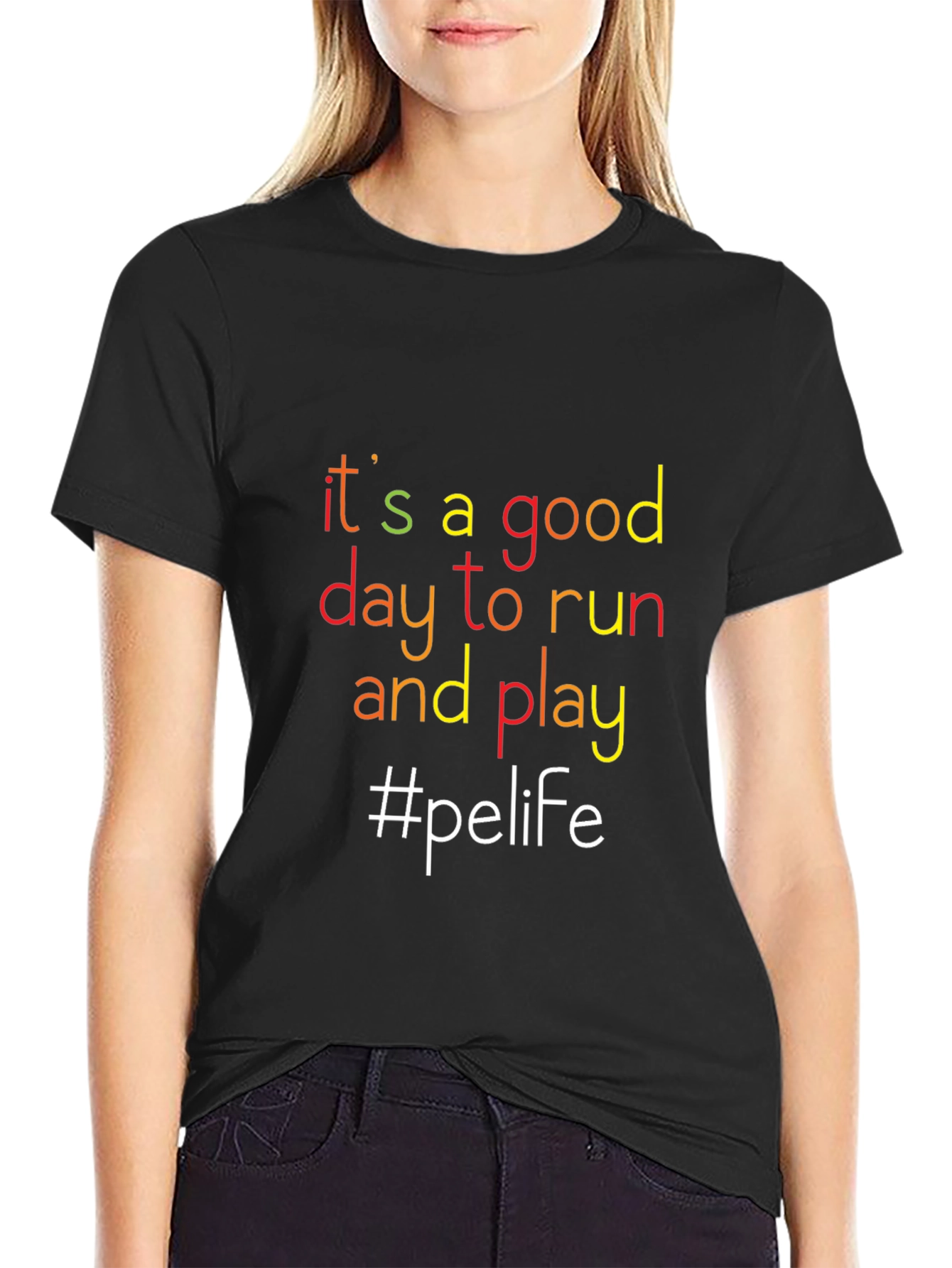Its A Good Day to Run T-Shirt - Black