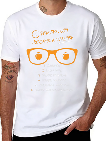 6 Reasons Teacher T-Shirt - Weekends Snow Days Vacation