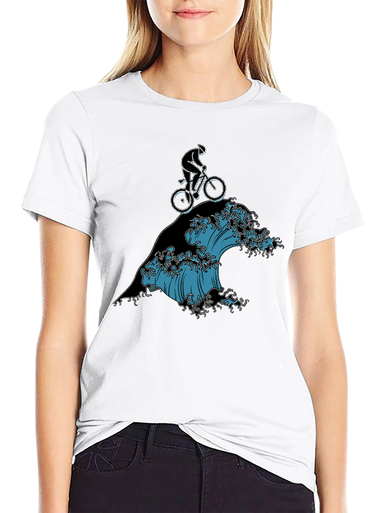 Biker Wave T-Shirt - Ride the Tide!