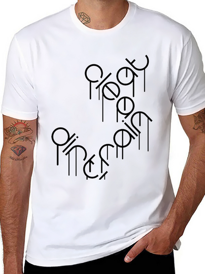 Mens Black Graphic T-Shirt