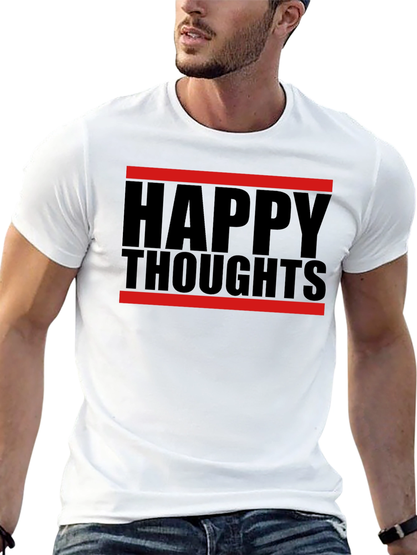 Happy Thoughts Graphic Tee - Black T-Shirt