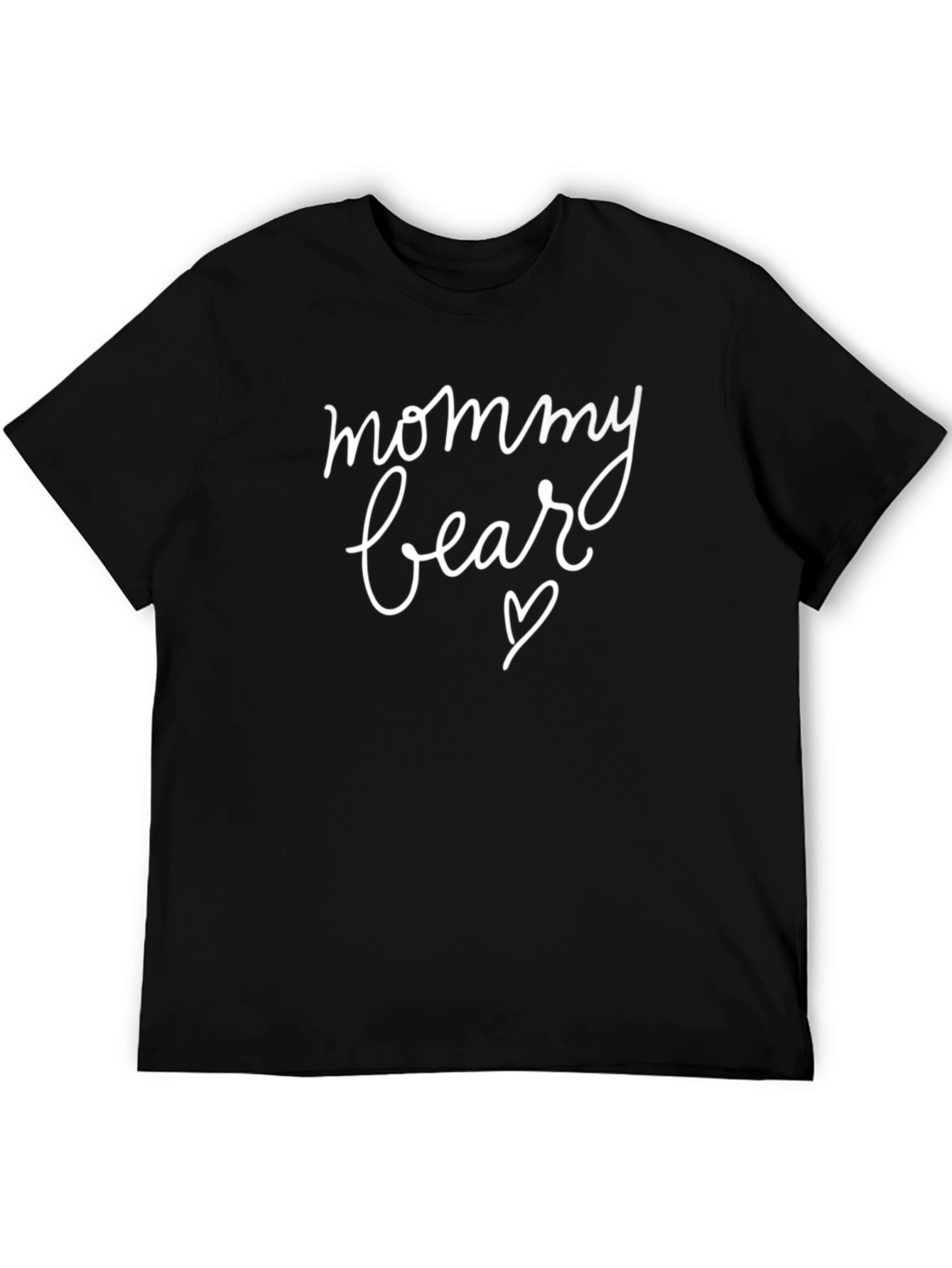Mommy Bear Black T-Shirt - Cute Graphic Tee
