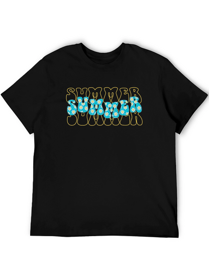 Retro Summer Floral Graphic T-Shirt