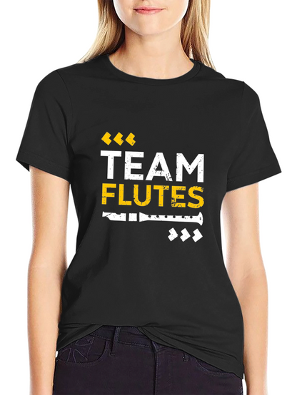 Team Flutes T-Shirt - Music Lover Tee