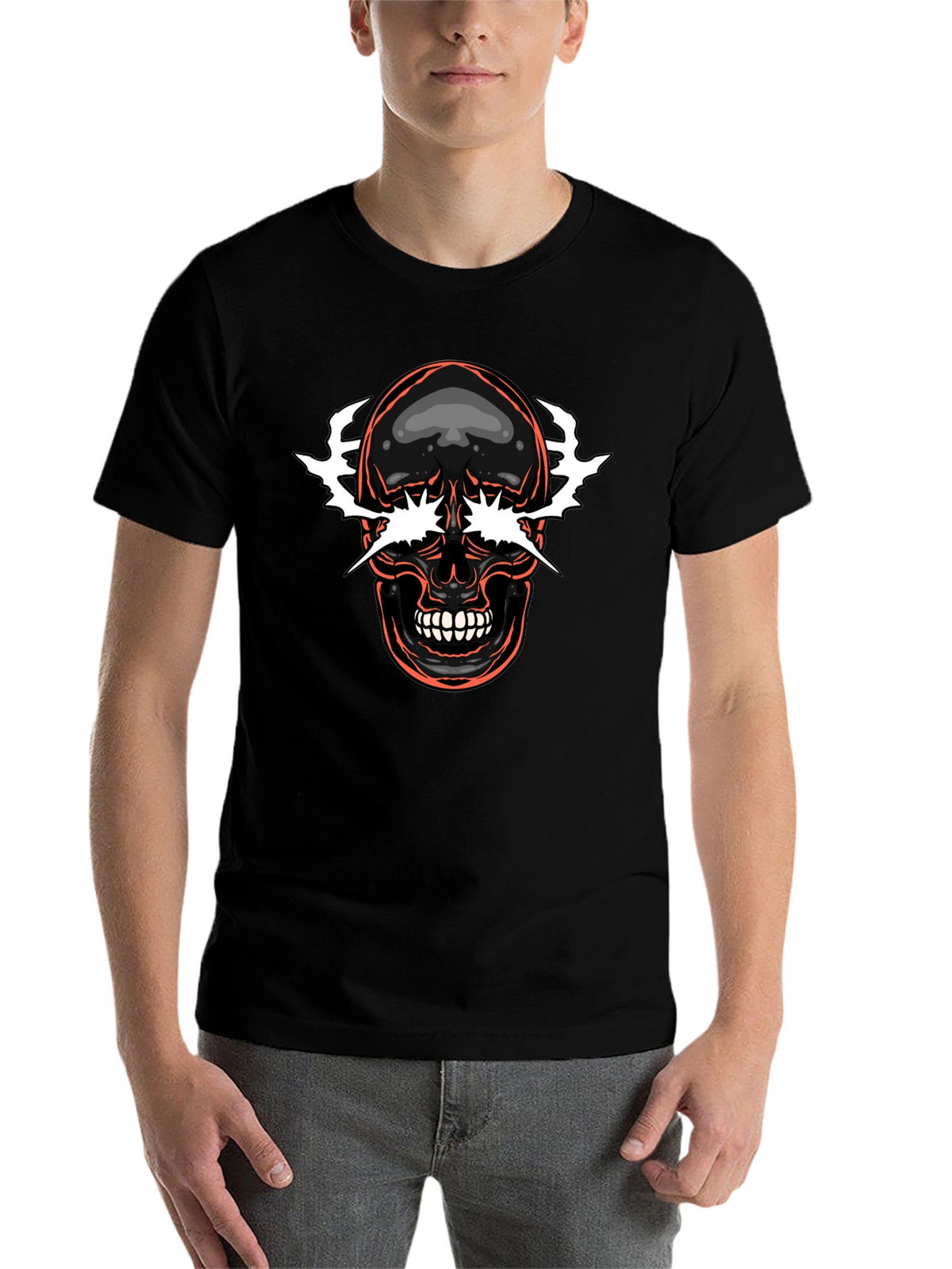 Skull Graphic Tee - Edgy Style