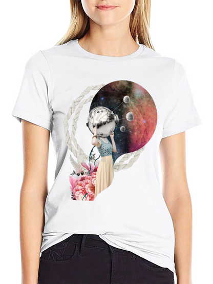 Cosmic Girl T-Shirt - Unique Graphic Tee