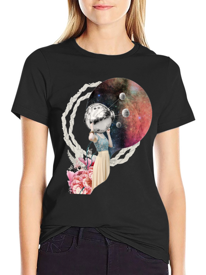 Cosmic Girl T-Shirt - Unique Graphic Tee