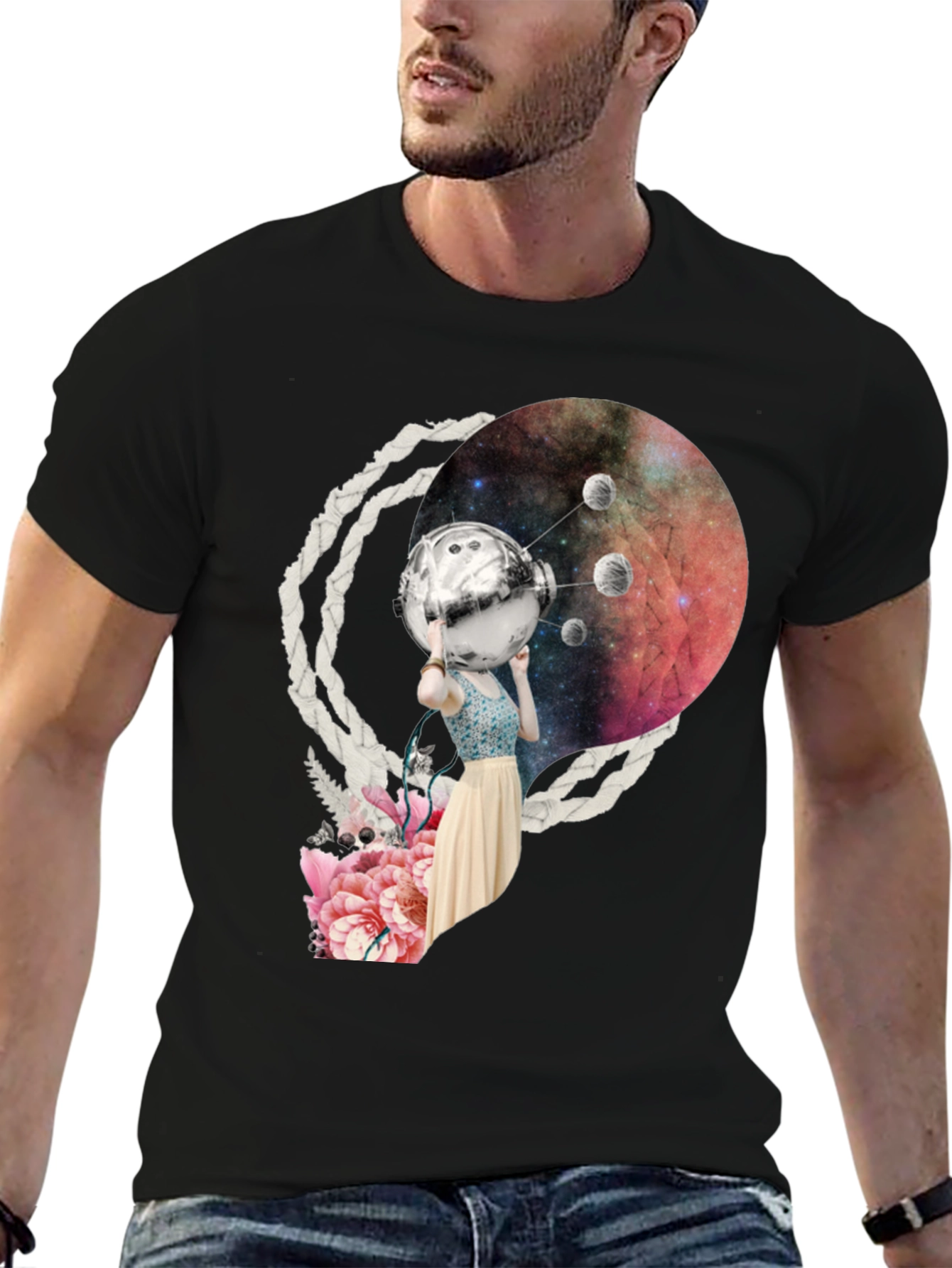Cosmic Girl T-Shirt - Unique Graphic Tee
