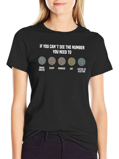 If You Cant See the Number T-Shirt
