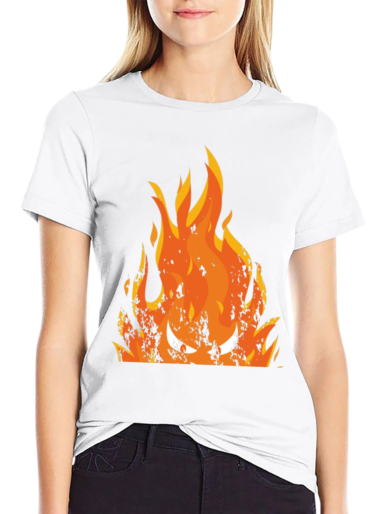 Fiery Inferno Graphic Tee - Mens Black T-Shirt
