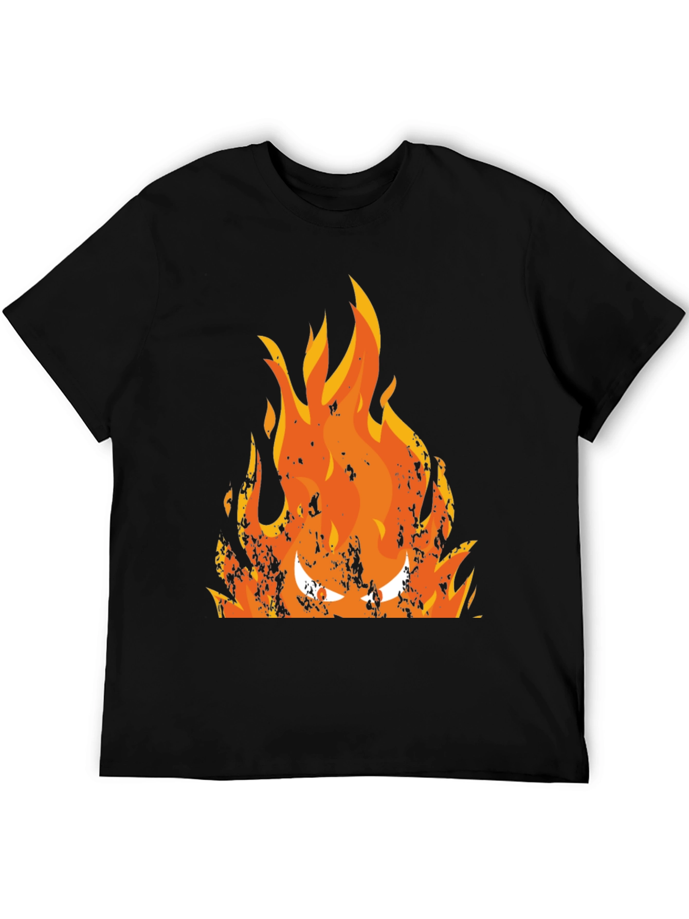 Fiery Inferno Graphic Tee - Mens Black T-Shirt