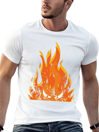 Fiery Inferno Graphic Tee - Mens Black T-Shirt