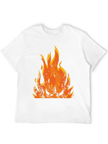 Fiery Inferno Graphic Tee - Mens Black T-Shirt