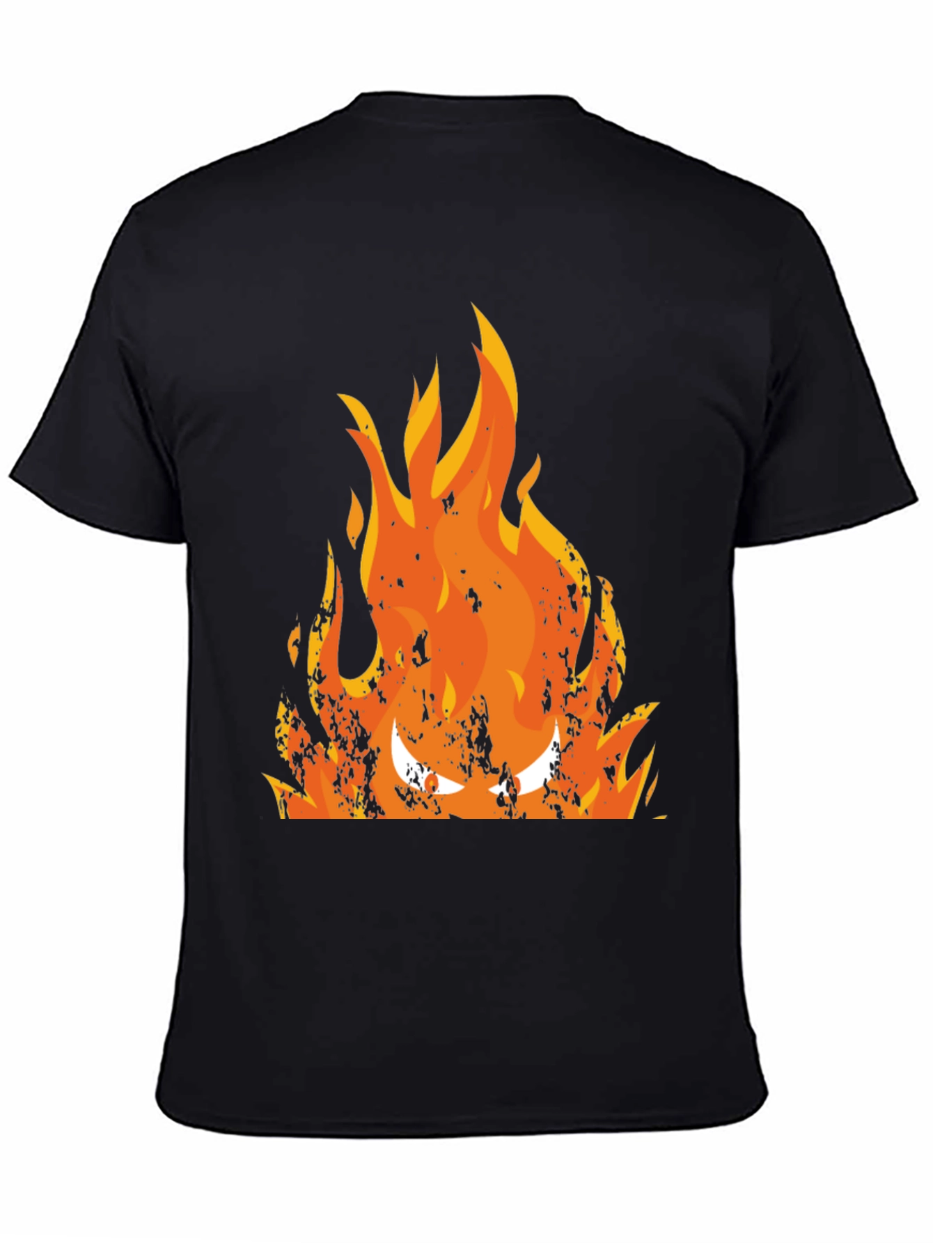 Fiery Inferno Graphic Tee - Mens Black T-Shirt