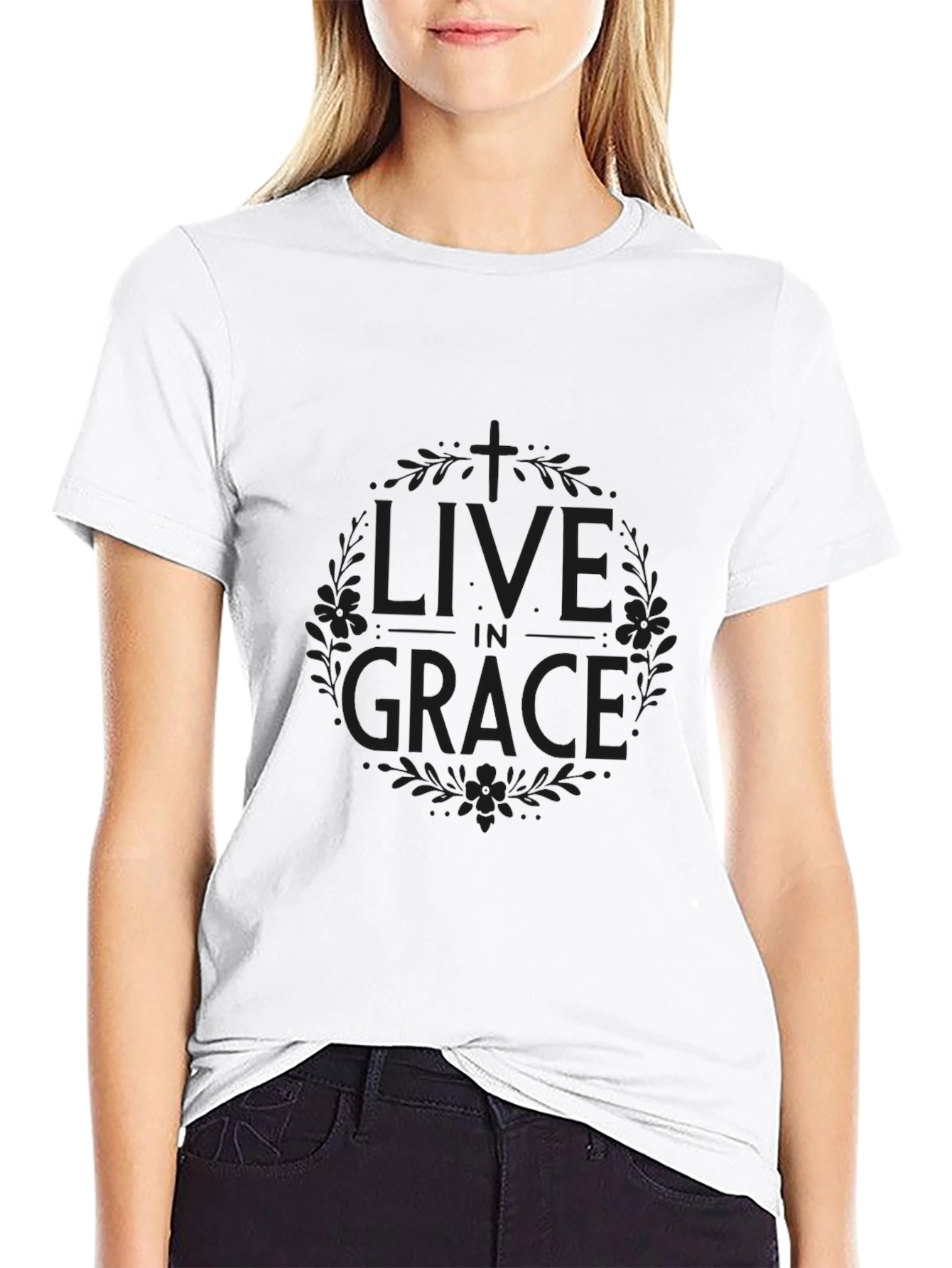 Live in Grace Black T-Shirt