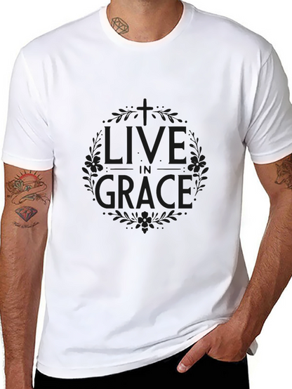 Live in Grace Black T-Shirt