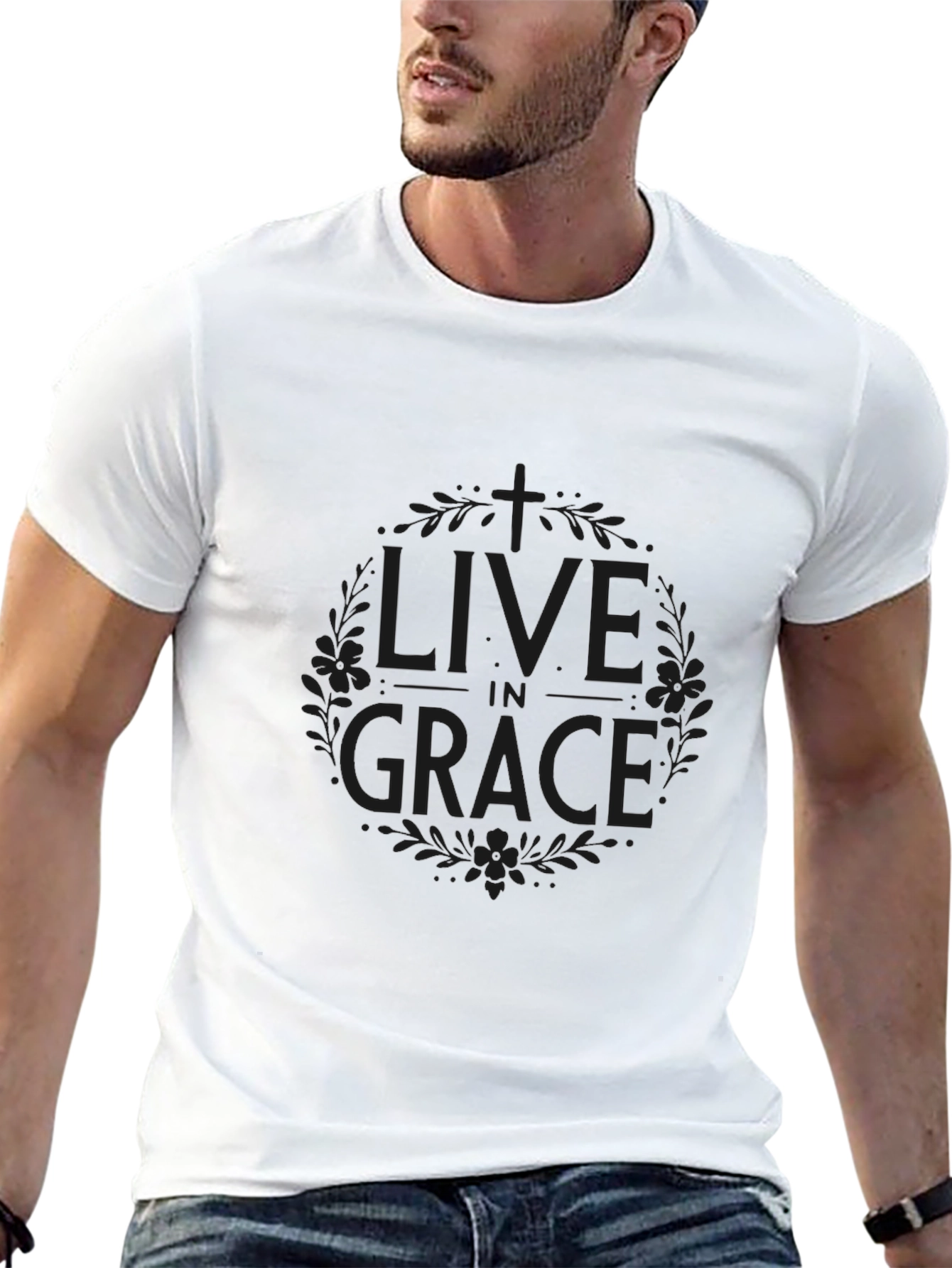 Live in Grace Black T-Shirt