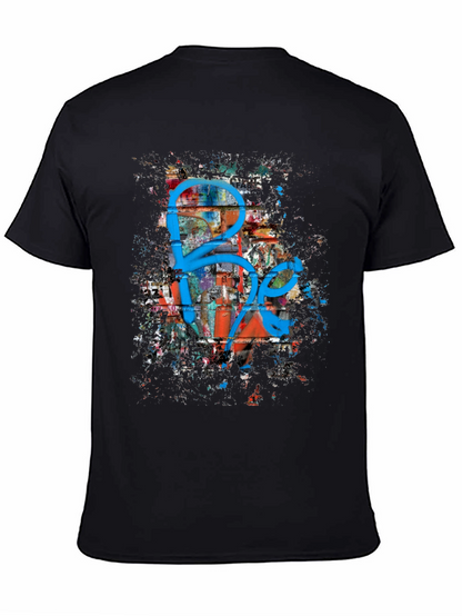 Graffiti Art Graphic Print Black T-Shirt