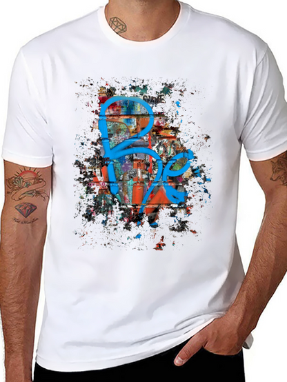 Graffiti Art Graphic Print Black T-Shirt
