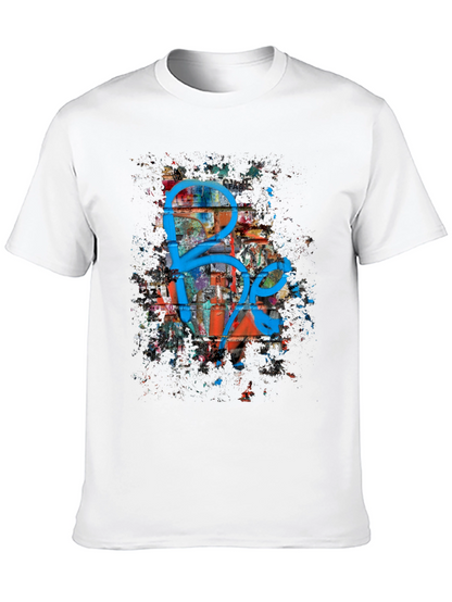 Graffiti Art Graphic Print Black T-Shirt