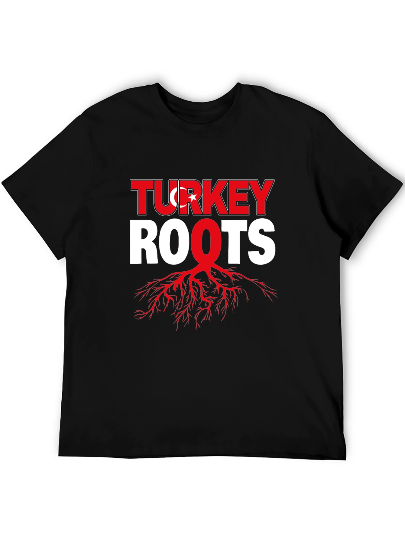 Turkey Roots Graphic Tee - Black
