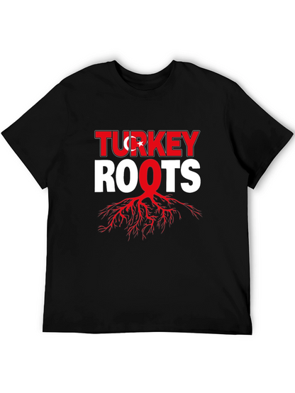 Turkey Roots Graphic Tee - Black