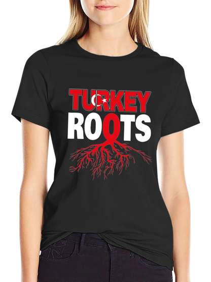 Turkey Roots Graphic Tee - Black